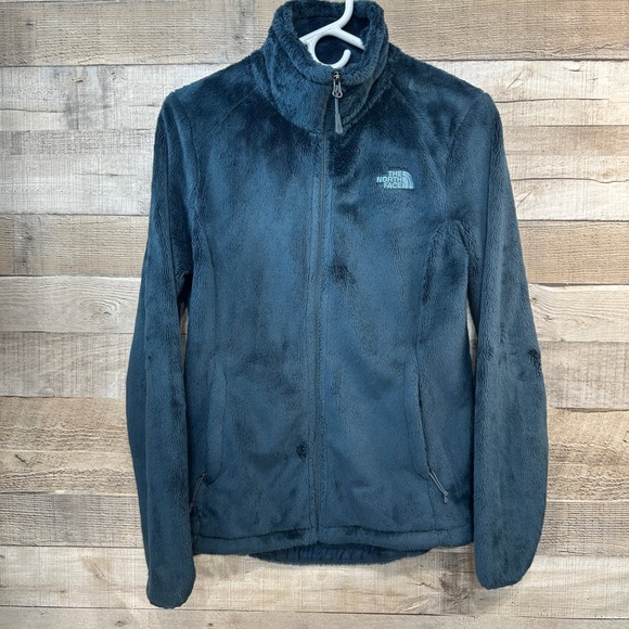 The North Face Osito Full Zip Fleece Jacket Teal Blue Womens Small S - Picture 1 of 6